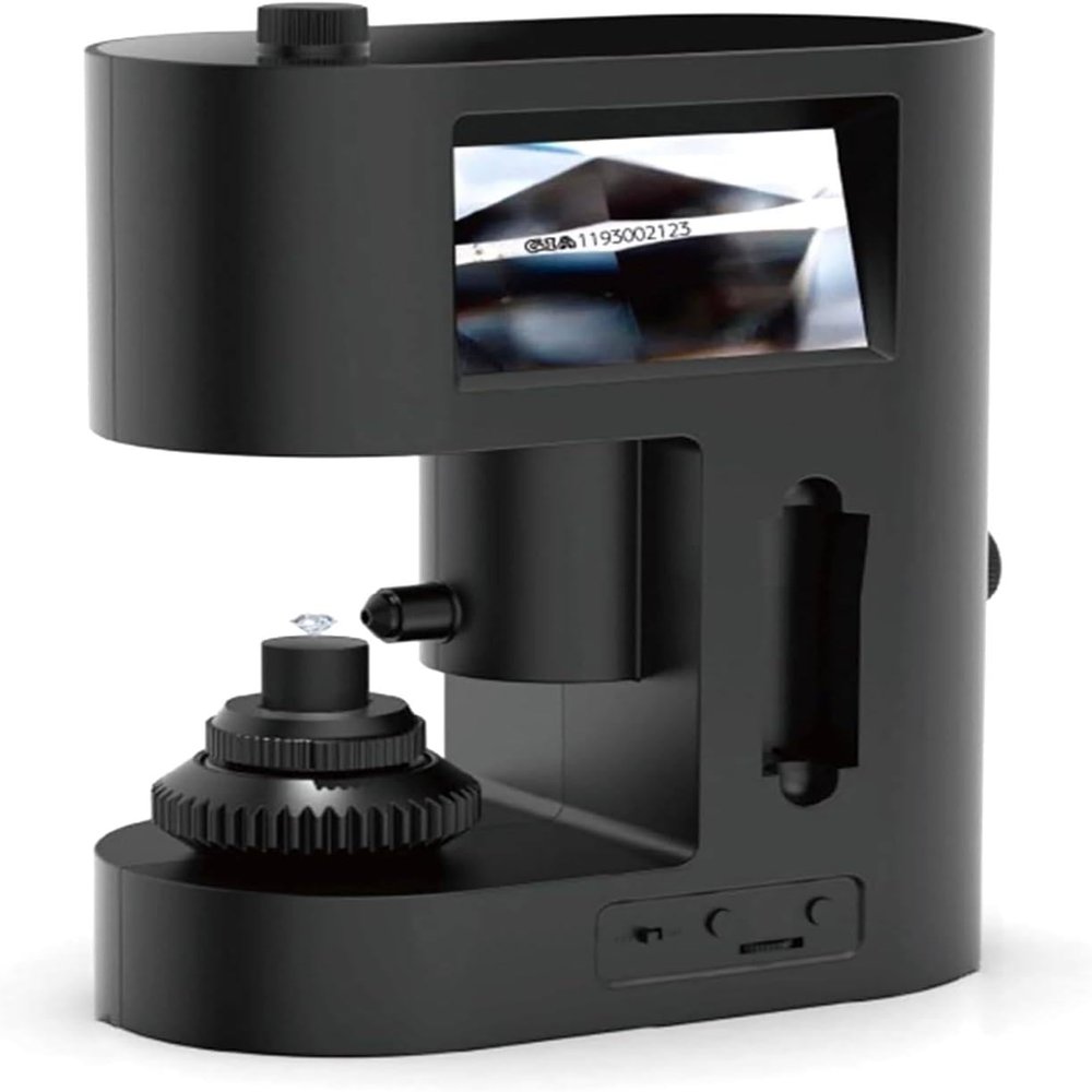 LCD Digital Microscope, Digital Diamond Girdle Viewer,Biological Microscope Kit, Accurate Identification, for Diamond Inscription Viewer