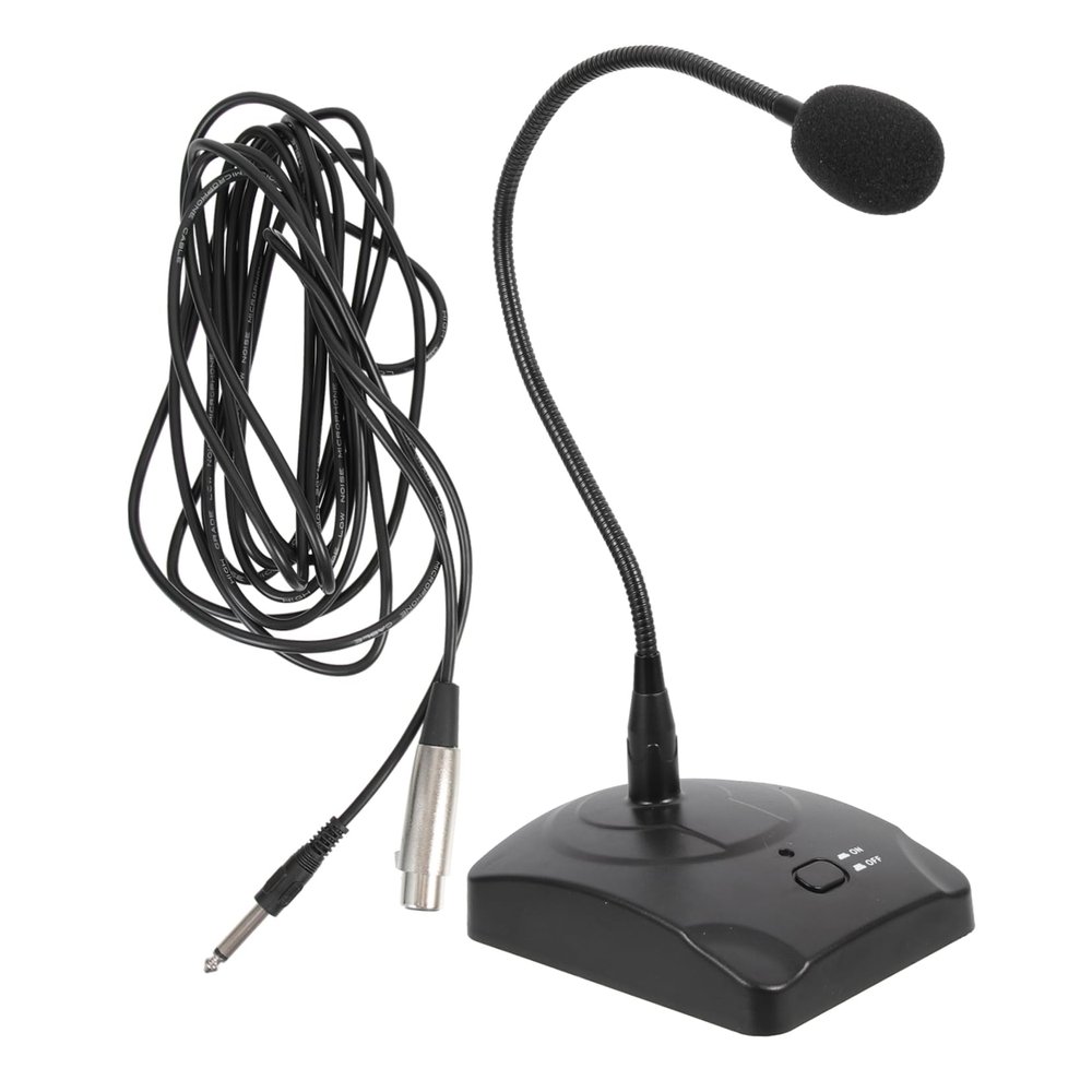 Alasum Single Core Wired Gooseneck Mic High Sensitivity Condenser Microphone Kit for Computer Office