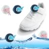 [2-Pack] Shoe Holder for Kids Waterproof Design, Cute Cartoon Tag Holder Hidden Silicone Case for Kids Shoelaces & Straps (Whale+Dolphin) view 1