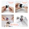 [2-Pack] Shoe Holder for Kids Waterproof Design, Cute Cartoon Tag Holder Hidden Silicone Case for Kids Shoelaces & Straps (Whale+Dolphin) view 3