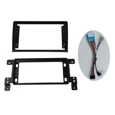 AYYDXRK 9 INCH Radio Frame Compatible with Suzuki Grand Vitara 2005+ Car Electronics GPS Navigation Fascia Audio Faceplates Bezel Dash Mount Kit Install Mount Kit(Frame with Cable)