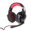 ARTIBETTER Breathing Led Light Game Headphones with Deep Bass Noise Cancelling Over-Ear Memory Earmuffs and Mic for Computer Gaming Red view 1