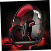 ARTIBETTER Breathing Led Light Game Headphones with Deep Bass Noise Cancelling Over-Ear Memory Earmuffs and Mic for Computer Gaming Red view 3