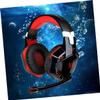 ARTIBETTER Breathing Led Light Game Headphones with Deep Bass Noise Cancelling Over-Ear Memory Earmuffs and Mic for Computer Gaming Red view 4