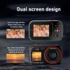 2.5K Digital Camera, Dual Screen Selfie Camera, 56MP Autofocus Point and Shoot Digital Camera, 16X Zoom, Built in Fill Light, Supports MP3 Music Playback view 3
