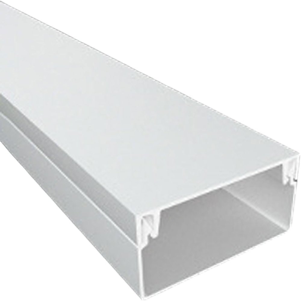Cable Cover White Decorative Cable Cover,2x1m Wall-Mounted Cable Cover for Tv Cables,Decorative Cable Duct,Cable Duct, Self-Adhesive Floor Electrical Wire Cover,for Home and Office-20 * 10mm
