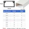 Cable Cover White Decorative Cable Cover,2x1m Wall-Mounted Cable Cover for Tv Cables,Decorative Cable Duct,Cable Duct, Self-Adhesive Floor Electrical Wire Cover,for Home and Office-20 * 10mm view 2