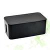 CIYODO Organizer Box Black Plastic Wire Organizer for Cables Efficient to Hide Messy Wires and and Scratch Resistant Storage view 2