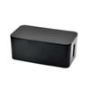 CIYODO Organizer Box Black Plastic Wire Organizer for Cables Efficient to Hide Messy Wires and and Scratch Resistant Storage view 3