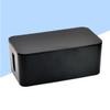 CIYODO Organizer Box Black Plastic Wire Organizer for Cables Efficient to Hide Messy Wires and and Scratch Resistant Storage view 4