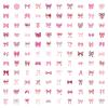 110PCS Coquette Bows Stickers Pink Bow Sticker Gifts for Girls Women, Kechup Cute Aesthetic Stickers for Journaling Water Bottles Laptop Luggage Waterproof Vinyl Decals view 3