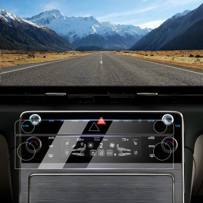 LUWU 2025 GV80 G80 Screen Protector Compatible with 2025 Genesis GV80 G80 Interior Accessories 2025 Genesis GV80 G80 2.5T/3.5T Screen Protector Genesis GV80 2025 Center Air Conditioner Nano Touchscreen 2PCS