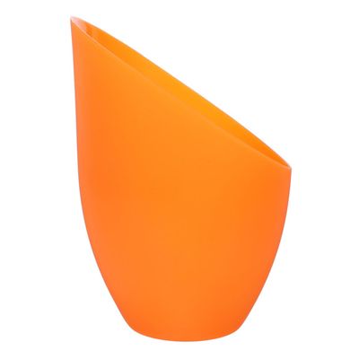 ROMISBABA Inclined Horseshoe Lampshade Orange Plastic Material Ceiling Fan Chandelier Cover