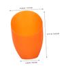 ROMISBABA Inclined Horseshoe Lampshade Orange Plastic Material Ceiling Fan Chandelier Cover view 2