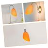 ROMISBABA Inclined Horseshoe Lampshade Orange Plastic Material Ceiling Fan Chandelier Cover view 3