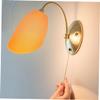 ROMISBABA Inclined Horseshoe Lampshade Orange Plastic Material Ceiling Fan Chandelier Cover view 4
