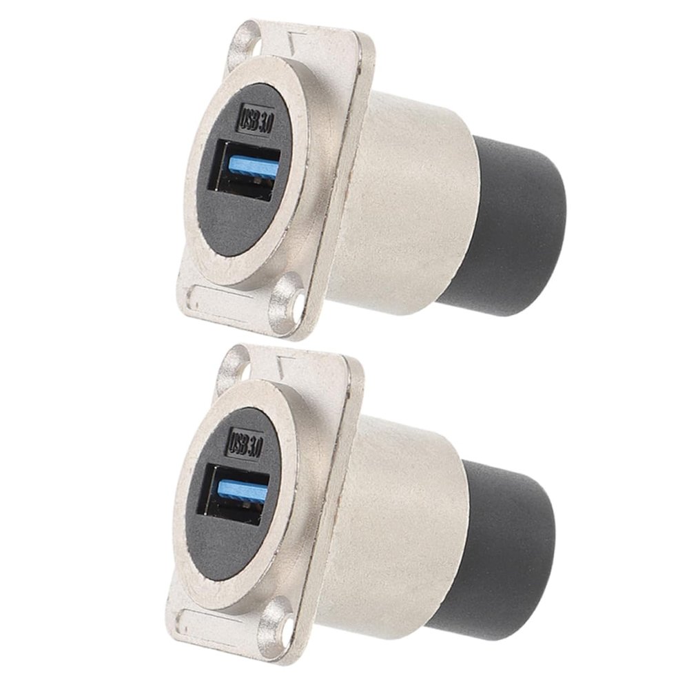ABOOFAN USB Panel Mount Female Extension Coupler Adapter USB for Industrial Panels and Devices Plug and -Speed Data Transmission