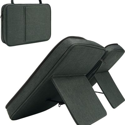 1PCS Handheld Portable Book Bag Book Reader Electronic Product Storage Bag Book Stand (Black)
