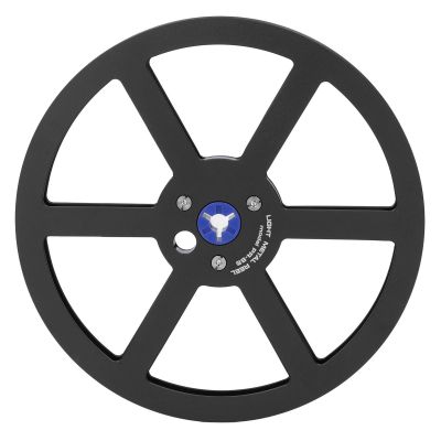 7 Inch Nab Aluminum Metal Reel, Sound Tape Take Up Reel, 6 Holes Empty Take Up Reel with Universal Sound Tape, for Small Hub (Black)