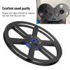 7 Inch Nab Aluminum Metal Reel, Sound Tape Take Up Reel, 6 Holes Empty Take Up Reel with Universal Sound Tape, for Small Hub (Black) view 3