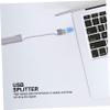 CIYODO USB Hub Extension Aluminum Alloy Data Hub Port USB Expansion Plug Play view 3