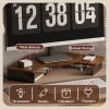 Elitix Corner Monitor Stand Desk Monitor Riser with Acrylic Feet, Deco Triangle Desk Organizers with Metal Wire Hole, Standing Corner Desk Computer Stand Can for Printer(Brown) view 3