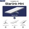 Stargear Starlink Mini Case, Mini Protective Cover Liquid Silicone Case for Starlink Satellite Dish, Accessories for Starlink Portable Protective Cover Shell with Black Sticker (Black) view 4