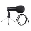 Alasum USB Recording Microphone Set with Tripod for Laptop and Desktop Cardioid Condenser Mic for Streaming Podcasting and Voice Overs Easy to Use Low Noise Performance Black Mesh Design view 1