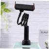 ARTIBETTER 360degree Rotating Phone Shelf Stand Mobile Bracket Flexible Clip for Desk Use Compatible Tablets and Smartphones Lightweight and Portable Design Black view 3