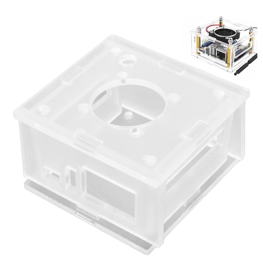 Development Board Clear Enclosure, Transparent Protective Shell Acrylic Case Cover for Orange Pi Zero 3