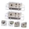 KONTONTY 2pcs Way Brass Power Distribution Block for Dual Gauge Splitter High-Performance Terminal Connections Compatible with Auto Boat and Rv view 3