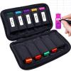 WesData Flash Drive Case, USB Drive Holder, Storage Bag for Thumb Drive, Light Weight and Easy to Put into Handbag, Protect and Store Small Items, 10 Slots Electronic Accessories Organizer view 1