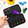 WesData Flash Drive Case, USB Drive Holder, Storage Bag for Thumb Drive, Light Weight and Easy to Put into Handbag, Protect and Store Small Items, 10 Slots Electronic Accessories Organizer view 2