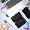 WesData Flash Drive Case, USB Drive Holder, Storage Bag for Thumb Drive, Light Weight and Easy to Put into Handbag, Protect and Store Small Items, 10 Slots Electronic Accessories Organizer view 4