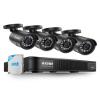 ZOSI 5MP 3K Lite CCTV Security Camera System with AI Human Vehicle Detection, 8CH H.265+ DVR and 4 x 1080p Surveillance Bullet Cameras Outdoor Indoor, 100ft Night Vision, IP66 Weatherproof, 1TB HDD view 1