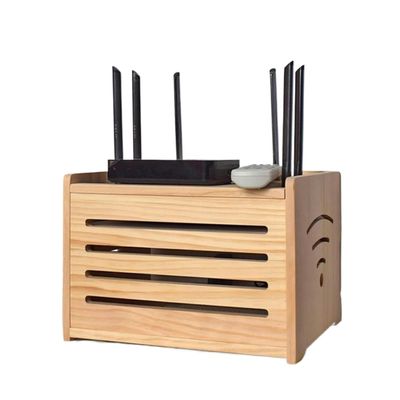 Router Storage Box,Cable Box wall Mount, Router Shelf, Router Storage Box Modem Shelf Router Cover Power Strip and Cable Management Box Desktop Storage Box
