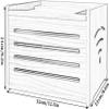 Router Storage Box,Cable Box wall Mount, Router Shelf, Router Storage Box Modem Shelf Router Cover Power Strip and Cable Management Box Desktop Storage Box view 2