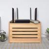Router Storage Box,Cable Box wall Mount, Router Shelf, Router Storage Box Modem Shelf Router Cover Power Strip and Cable Management Box Desktop Storage Box view 3