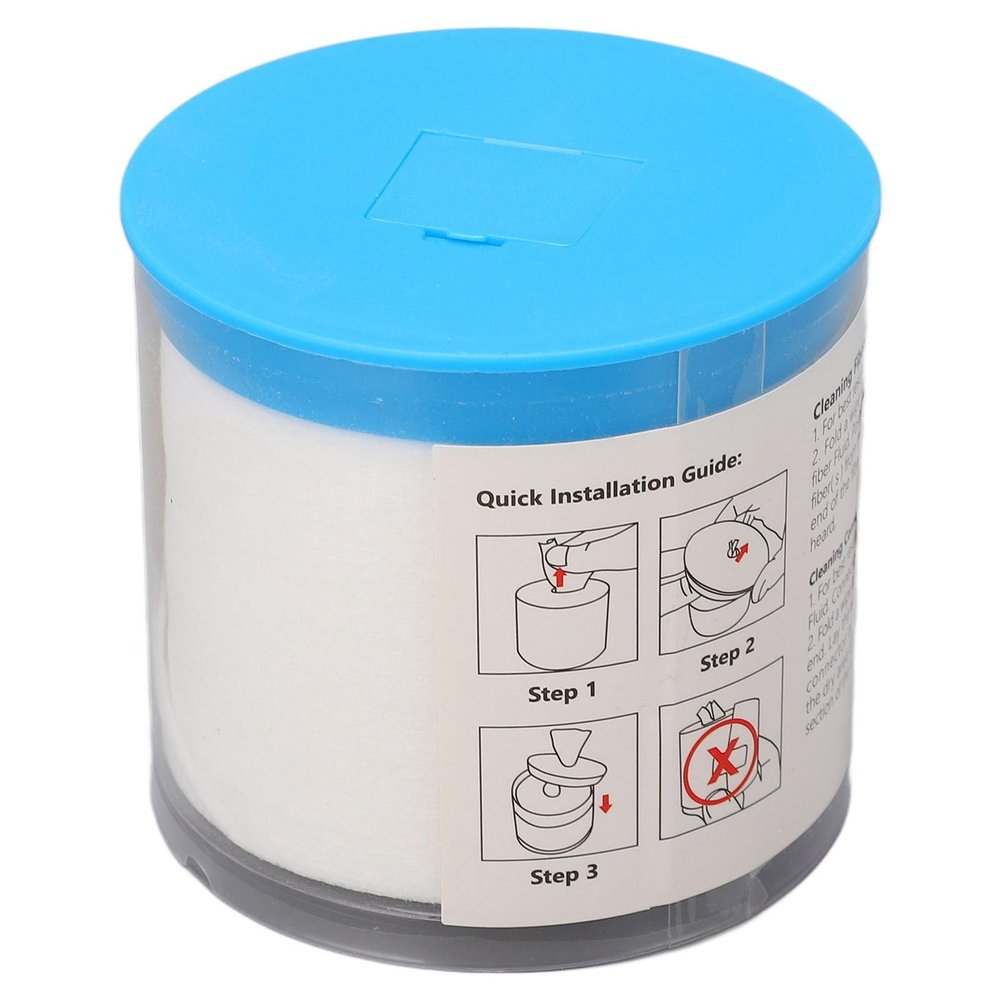 180 Sections, Optical Fiber Wipes for Cleaning Fiber Cable End Connector, Dust unrestrained Paper, Supports Wet and Dry Use, Lightweight Shell and Dust Cover Design, Efficient