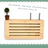 Router Cover Decorative Box Wall Mount Router Stand Storage Wall-Mounted Shelf Bracket Router Storage Box Home and Office Router Adjustable Cable Box Games Consoles,(39.5 * 9.5 * 23.5cm) view 4