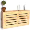 Router Cover Decorative Box Floating Wall Mounted Shelf Storage Box Router Equipment Wall Shelf for Living Room Hotel Home and Office Router Adjustable Cable Box Stan(48 * 9.5 * 23.5cm) view 1
