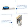 CAXUSD 4Pcs Pci-e to USB Riser Adapter Cards for Desktop Mining and Computer Expansion High-Performance Pci Express Converters with Stable Signal Transmission and Easy Installation view 3