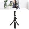 Mini Phone Tripod: Compact Aluminum & ABS Design, Easily Switch Between Modes, Includes Cold Shoe Port and 1/4 Interface for Live Stream & Photography view 3