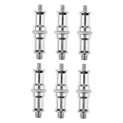 jojofuny 6pcs Spigot Screw Adapter for Light Stands Cold Shoe Mounts Easy Installation Compatible with Photography Equipment