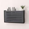 Router Storage Box,Cable Box wall Mount, Router Shelf, Router Storage Box Cable Management Boxes Rack Office & Home Desktop Organized Shelves(Grey b,41.2x9x25cm) view 2