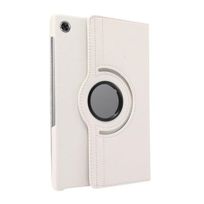 360 Rotating Stand Tablet Case Compatible with Lenovo Tab M9 TB-310FU 310XU 9inch 2023 PU Leather Tablet Case(White)