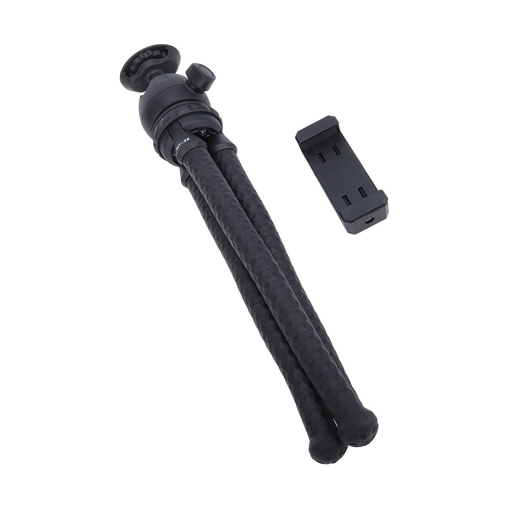 Premium ABS 360-Degree Professional Camera Tripod - Flexible Tablet Phone Tripod Stand with Nonslip, Secure Grip for Cameras, Cell Phones, and Tablets