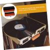 NOLITOY 1set Vinyl Record Cleaning Brush Set Portable Kit for Vinyl Record Lovers Includes Wood Brush Microfiber Pad Essential Cleaning Tools view 3