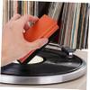 NOLITOY 1set Vinyl Record Cleaning Brush Set Portable Kit for Vinyl Record Lovers Includes Wood Brush Microfiber Pad Essential Cleaning Tools view 4