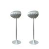 ZGOUO Speaker Floor Stand is Compatible with Bowers&Wilkins Formation Wedge Speakers Made of Aluminum Alloy Material Using Screws to fix The Audio, Hidden Power Cord Design (Silver Pair) view 1